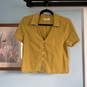 Madewell Olive Button-Down Women's Shirt